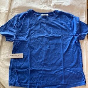 Stateside boxy T. Royal blue